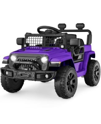 6V Kids Ride-On Truck Car w/ Parent Remote Control, 4-Wheel Suspension, LED Lights