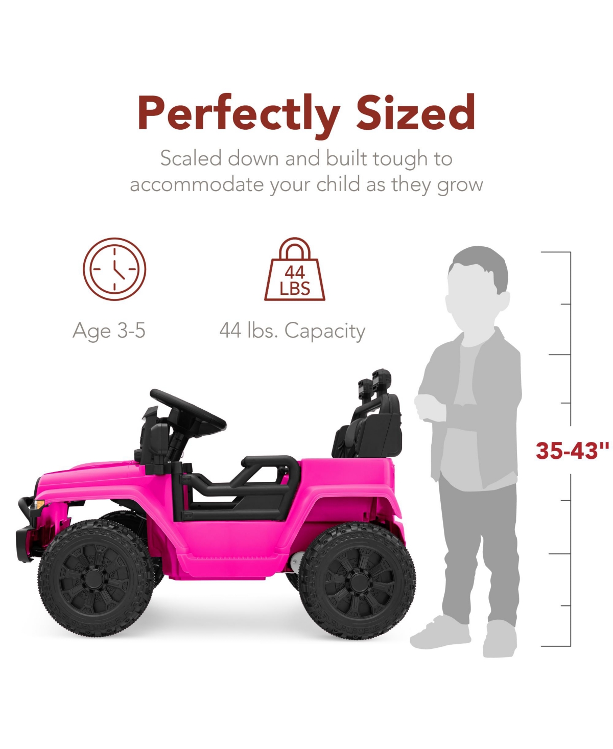 Best Choice Products 6V Kids Ride-On Truck Car w/ Parent Remote Control, 4-Wheel Suspension, Led Lights