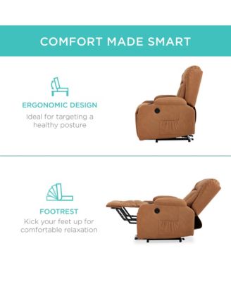  Standard Size  Faux Leather  Power Lift, Massage, Heat, USB Port, Cupholders  Recliner Chair