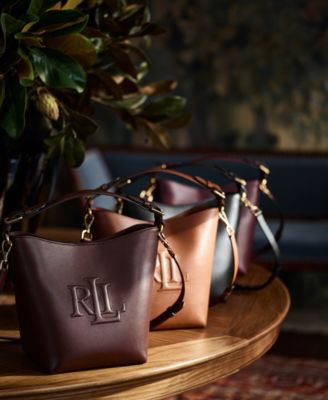Lauren Ralph Lauren Leather Medium Witley Bucket Bag - Macy's