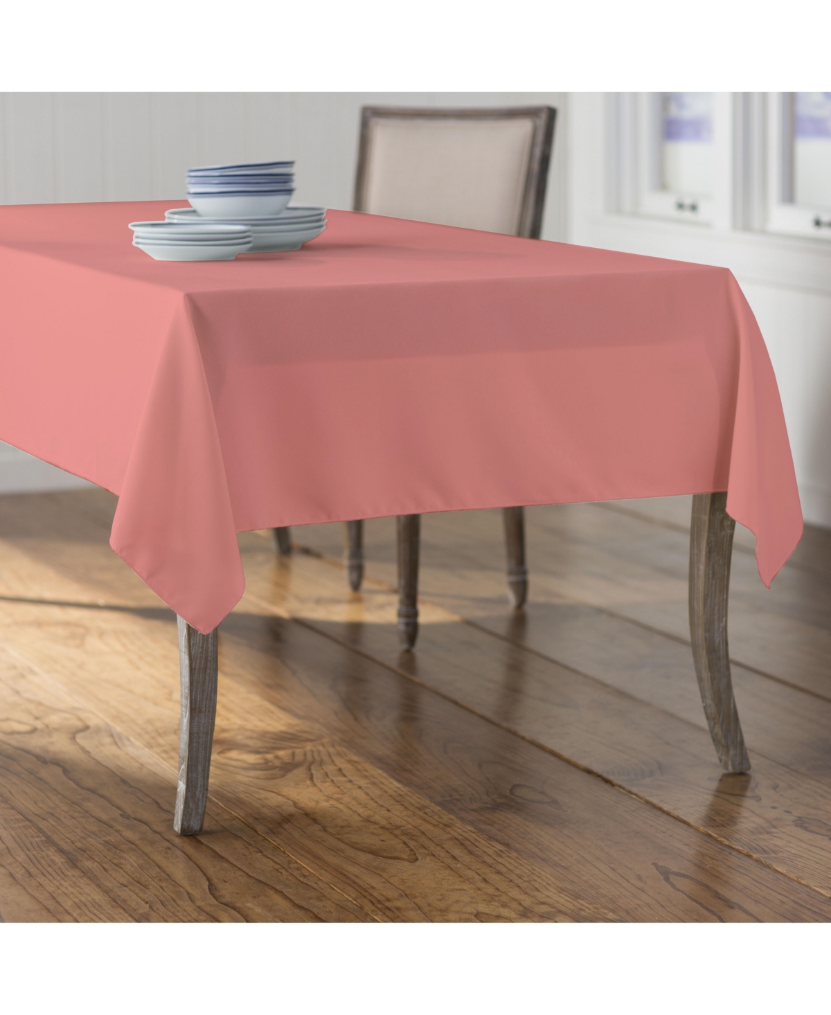Slickblue Durable Rectangular Polyester Poplin Tablecloth - Ideal for Dining, Parties, & Events