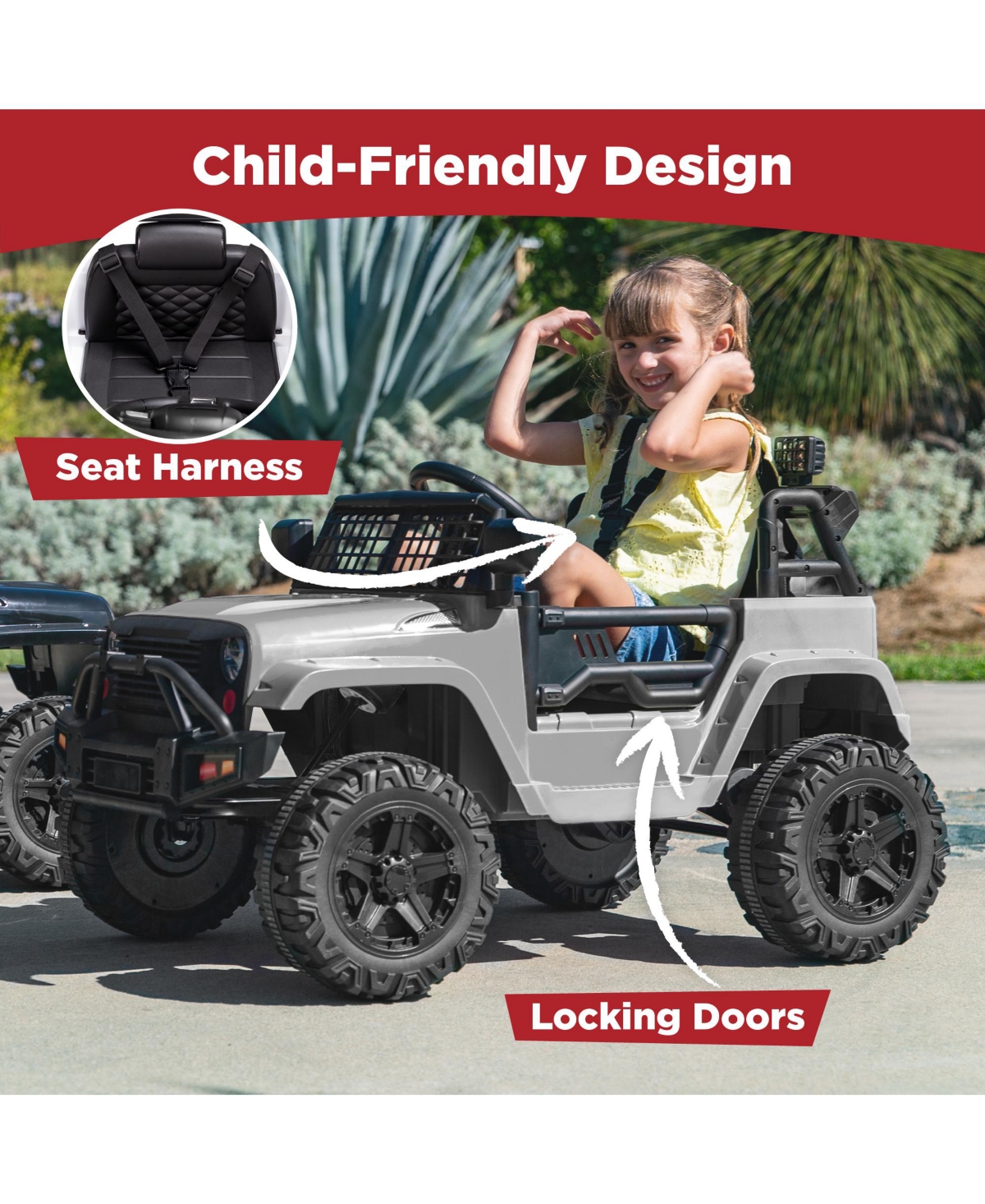 Best Choice Products 12V Kids Ride On Truck Car w/ Parent Remote Control, Spring Suspension, Led Lights