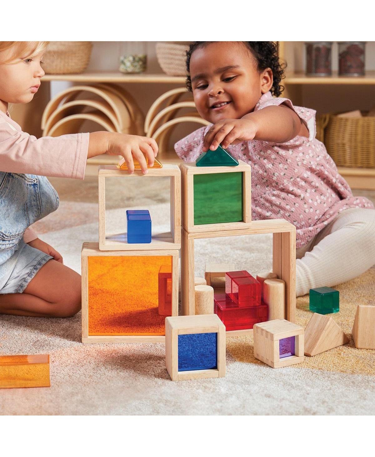 Kaplan Early Learning Nesting Pyramid Mirror Set - 6 Pieces -khaki