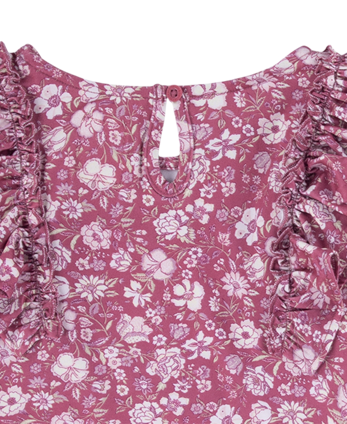 LEVI'S BABY GIRLS RUFFLE LONG SLEEVE TOP AND FLARE PANT, 2-PIECE SET 