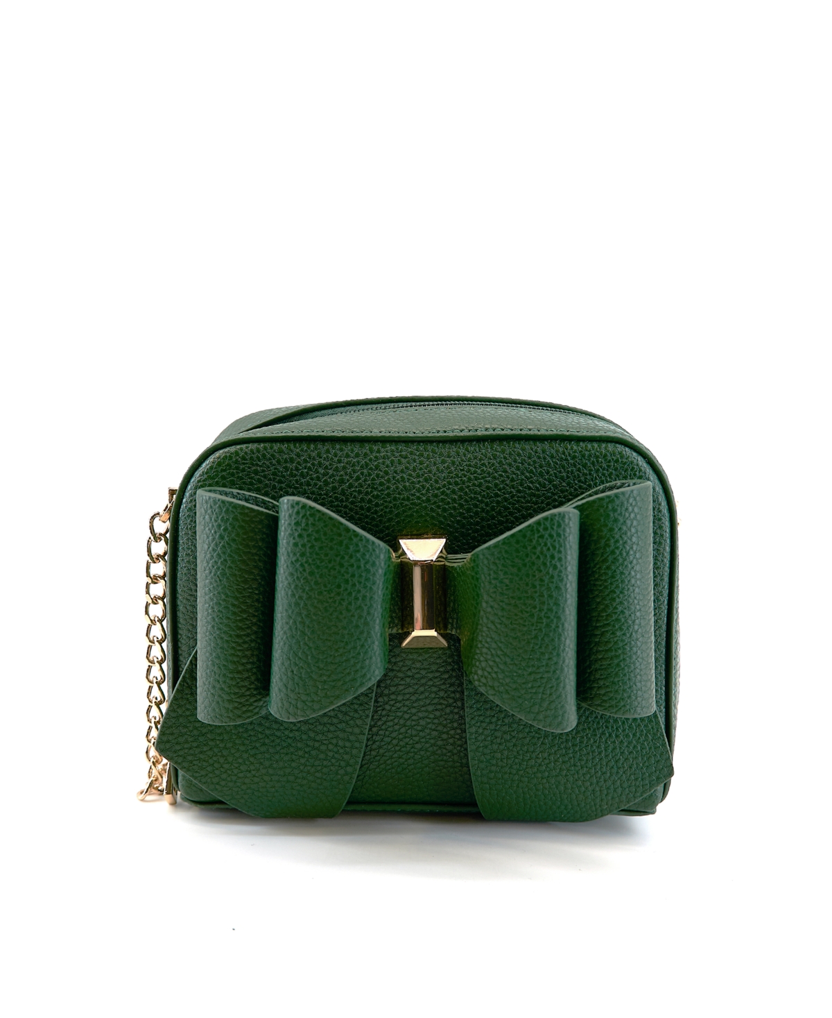 Boxy Bow Mini Crossbody Bag - Green