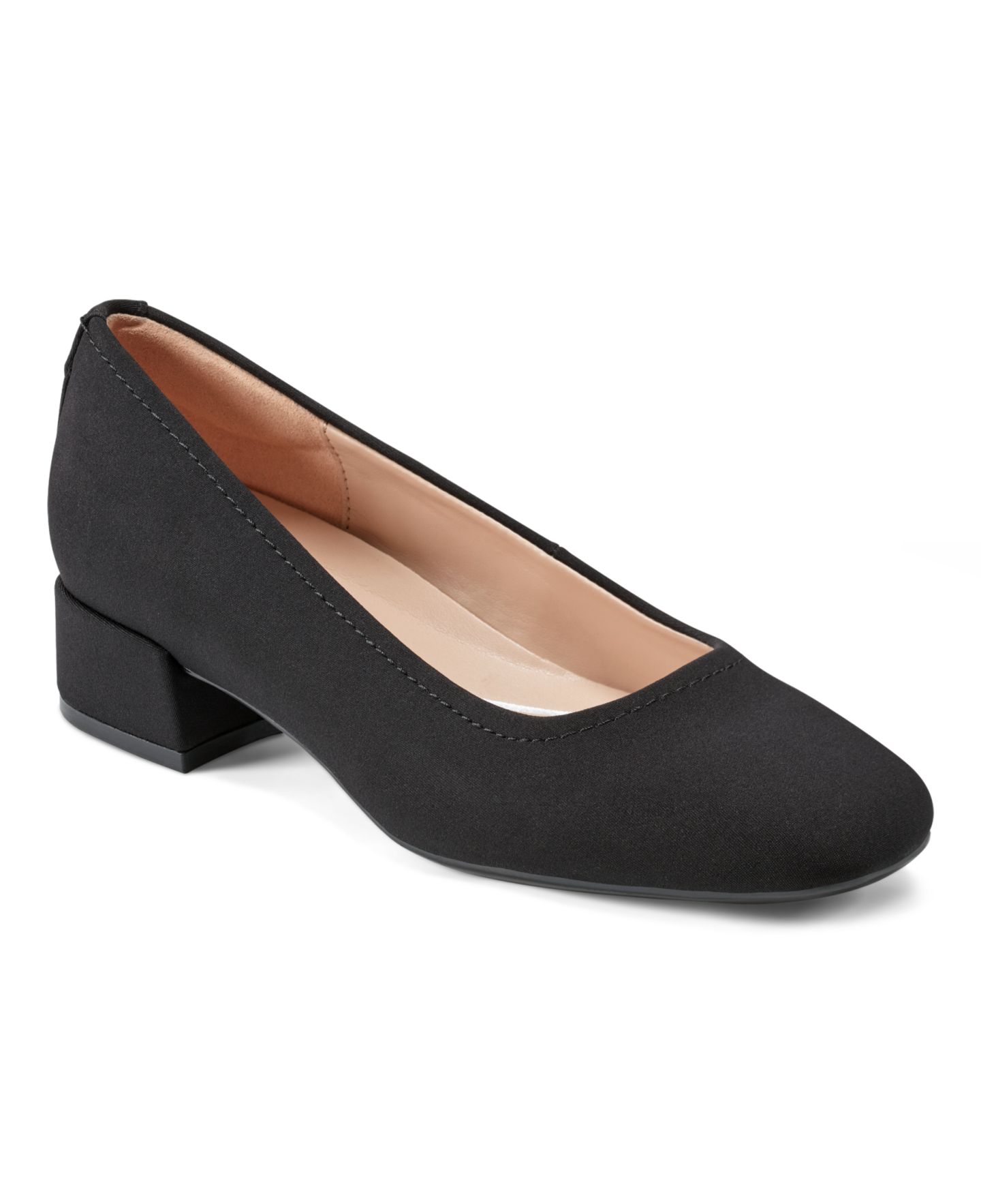 Женские туфли Easy Spirit Jain eFlex Low Block Heel Pumps, цвет: Чёрный — фото 1