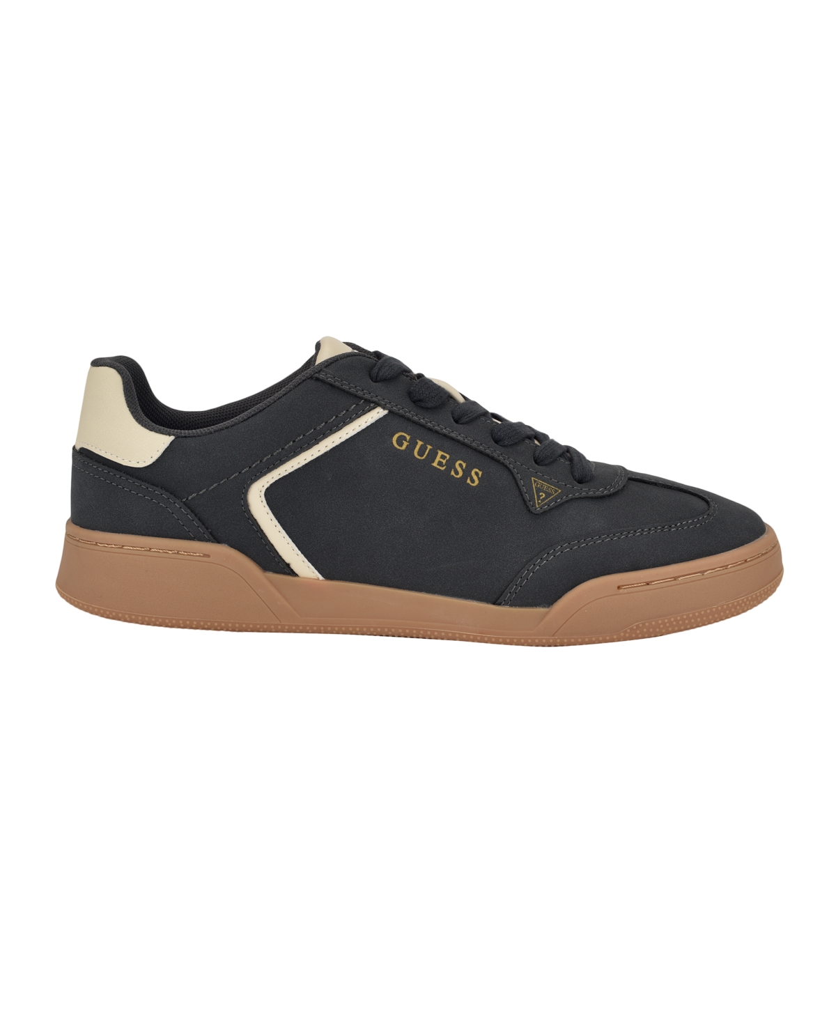 Guess Men's Frollo T-Toe Lace Up Fashion Sneakers -Cream
