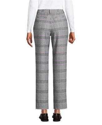 Women's High Rise Brushed Flannel Tapered Ankle Pants