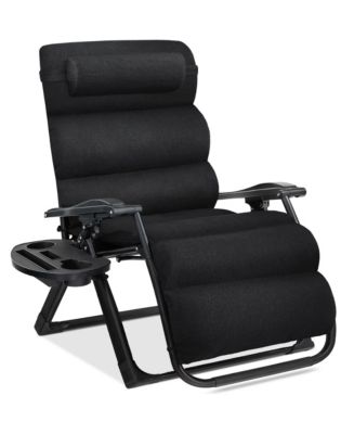 Best Choice Products Oversized Zero Gravity Chair, Folding Recliner w/ Removable Cushion, Side Tray - Macy's