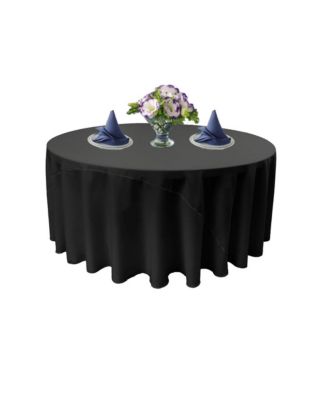 Polyester Poplin 120-Inch Round Tablecloth Durable and Elegant Table Covering
