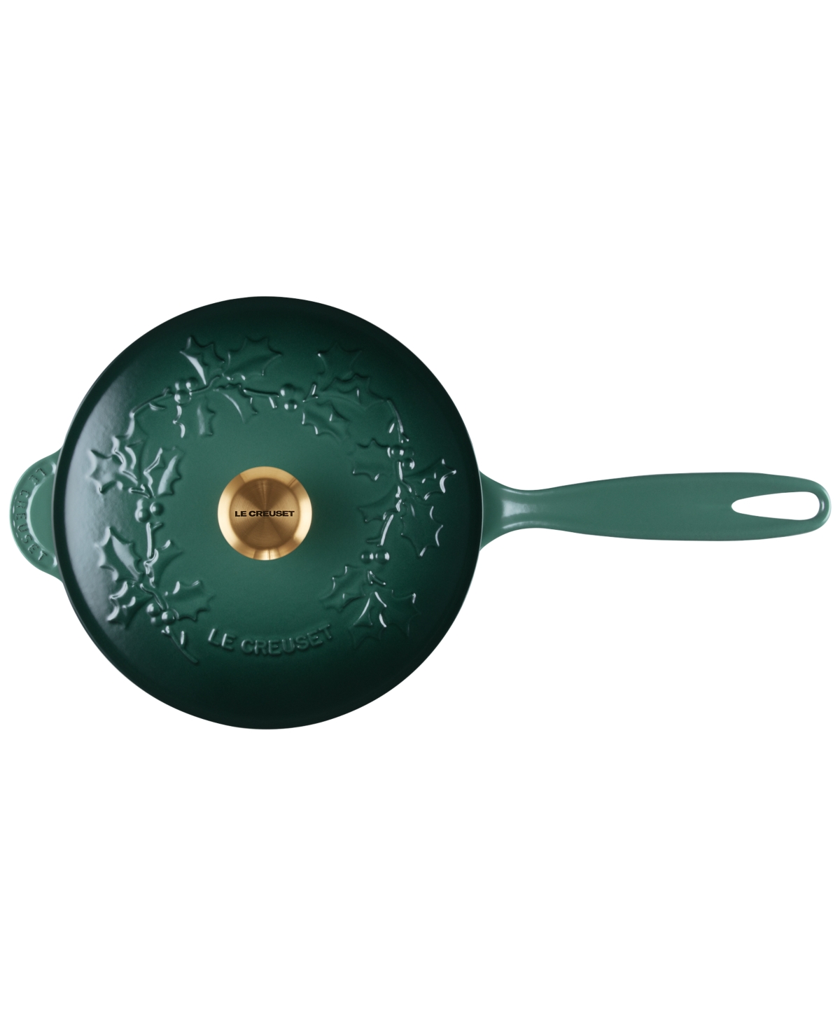 Le Creuset Holly Collection Enameled Cast Iron 2.25-qt. Traditional Saucier With Lid In Artichaut