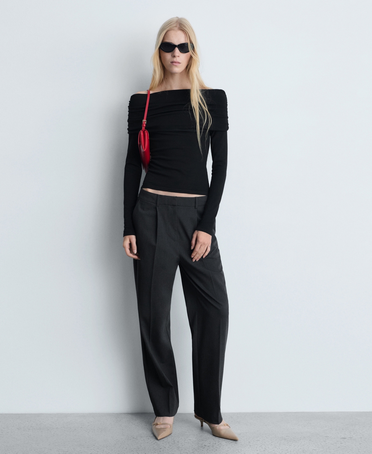 Mango Women's Off Shoulders Sweater