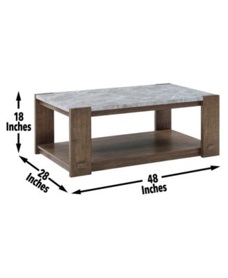 Libby 48" Wood Cocktail Table