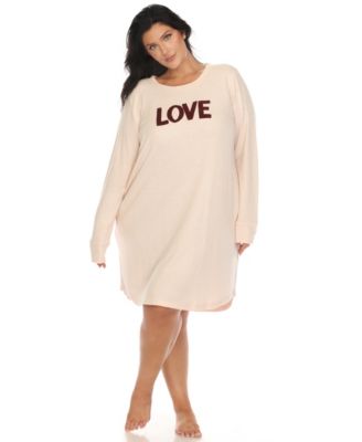 Plus Size Long Sleeve Sleepshirt