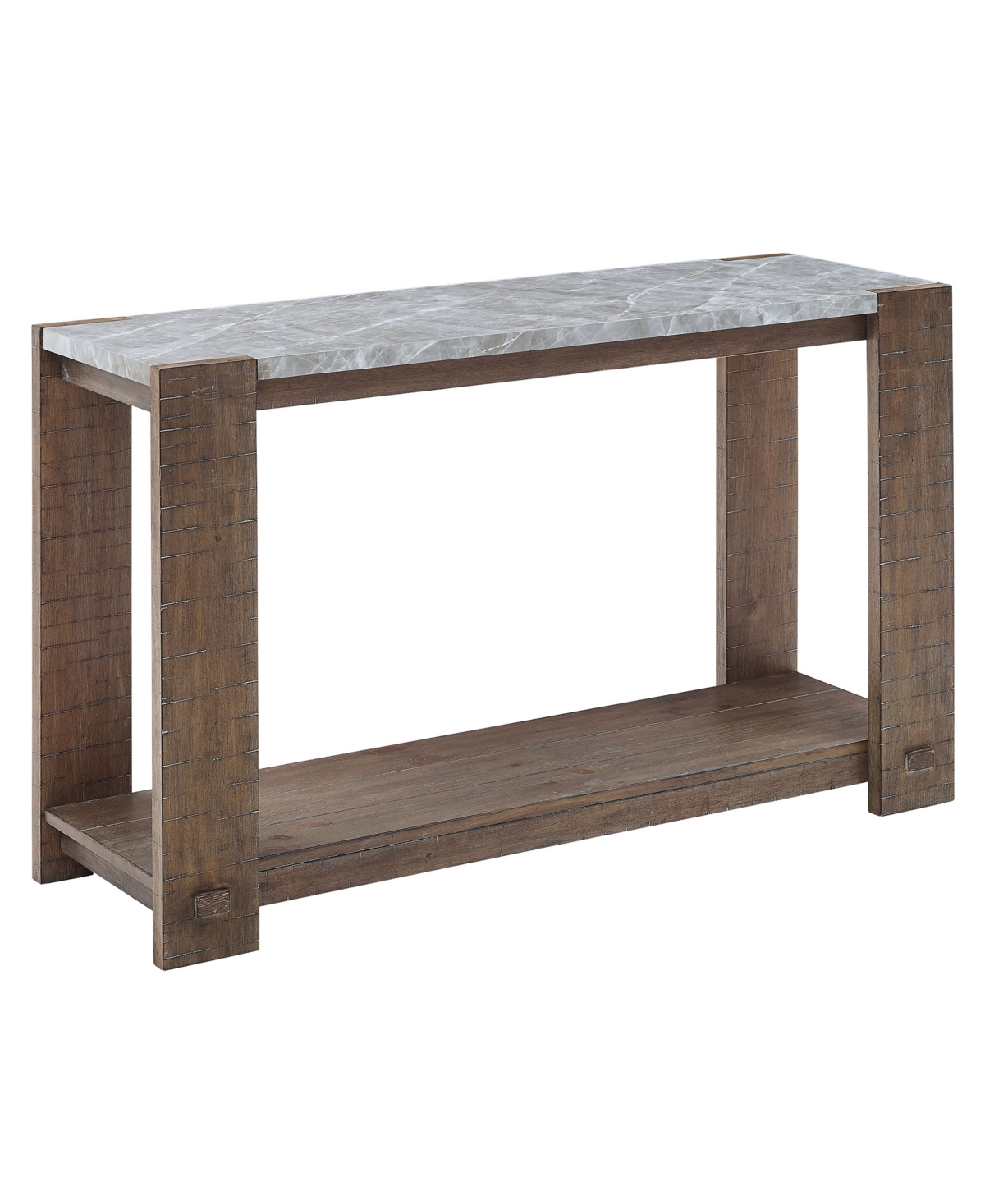Macy's Libby 50" Wood Sofa Table In Dark Brown