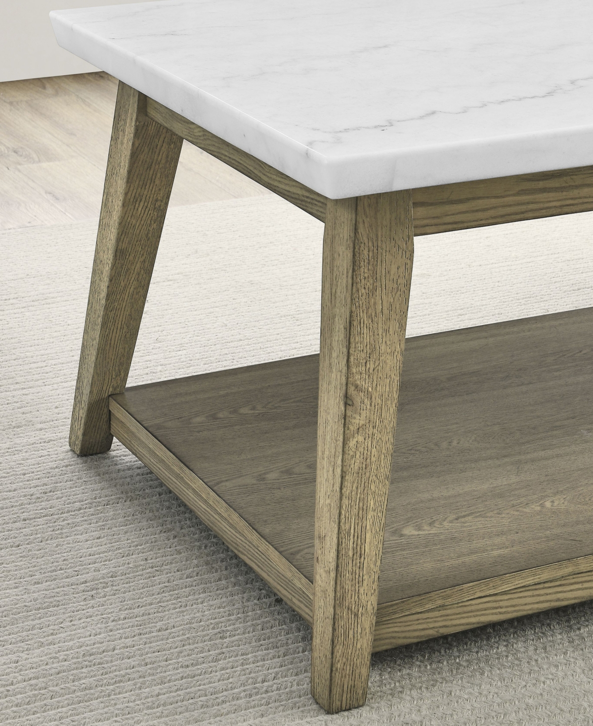 Macy's Mabell 26" Wood Cocktail Table In Natural Multi-step Burnised Blonde