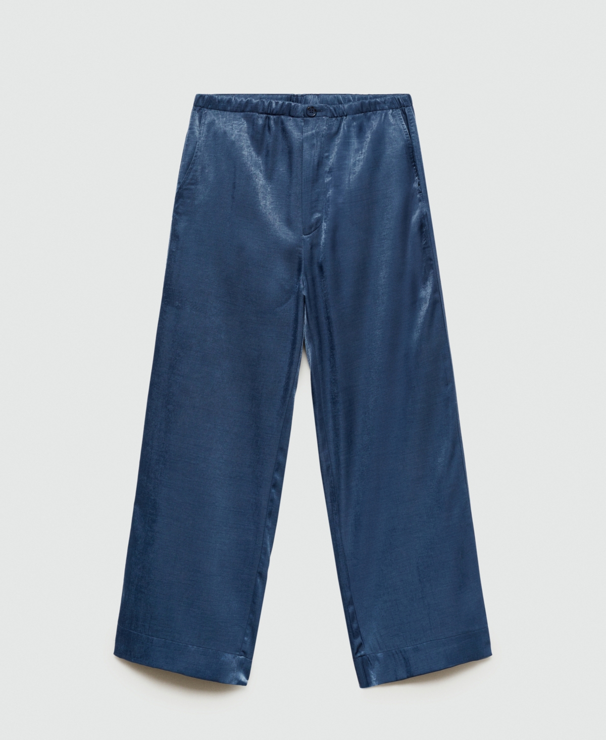 Mango Women's Satin Cropped Trousers