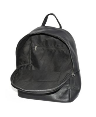 Backpack with front zipper pocket