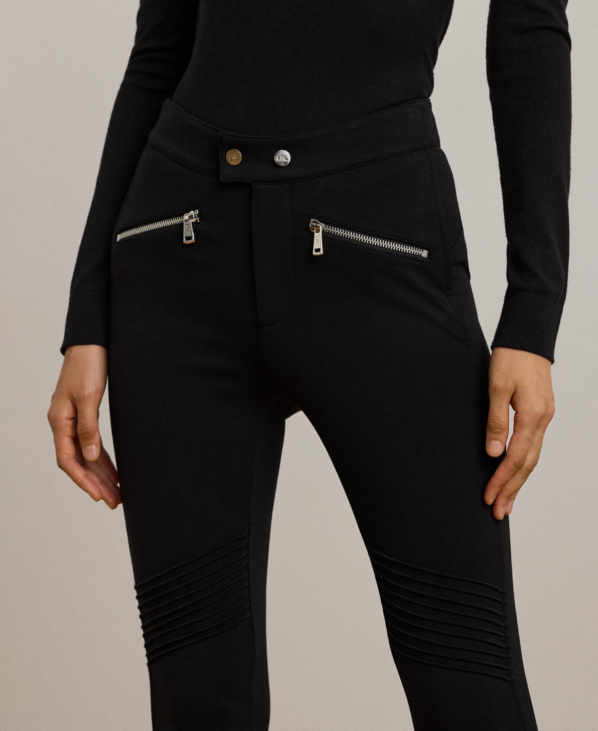 Lauren Ralph Lauren Women's Pintucked Ponte Jodhpur Pants