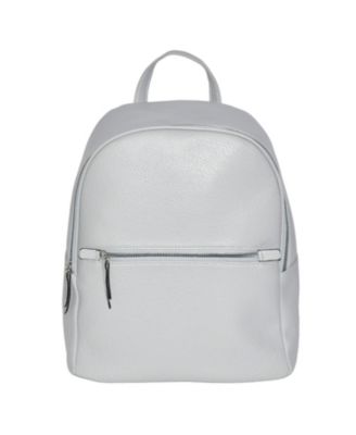 Backpack with front zipper pocket