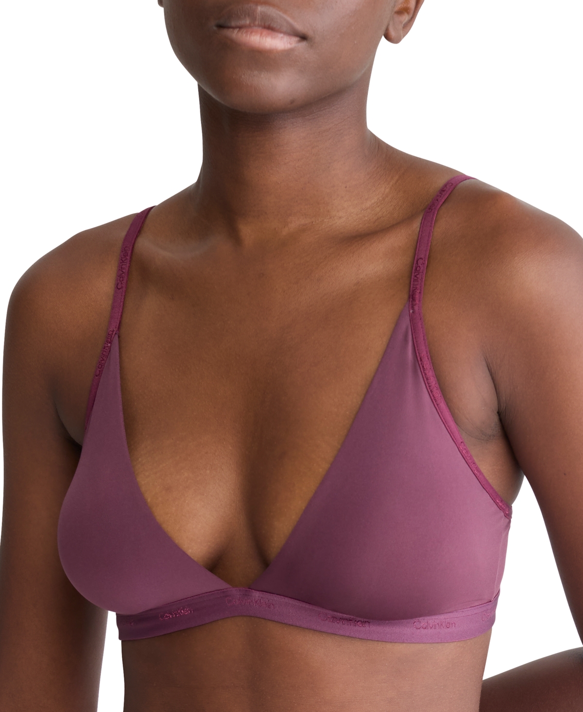 Calvin Klein Women's Form To Body Lightly Lined Triangle Bralette