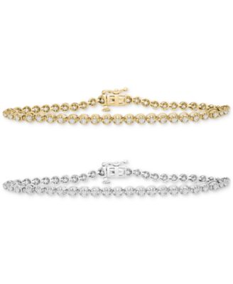 Diamond Tennis Bracelet Collection 7 8 Ct. T.W. 1 1 4 Ct. T.W. In 14k Yellow Or White Gold 6 1 2 To 9 1 2