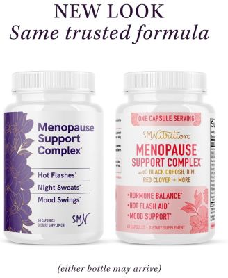 Menopause Supplement for Women, Hot Flashes & Night Sweats, Hormone Balance, Menopause Relief, Black Cohosh, DIM, Red Clover, 60ct