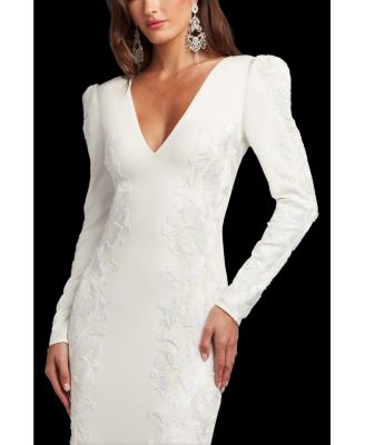 Women's Irelina Puff Sleeve Embroidered Gown