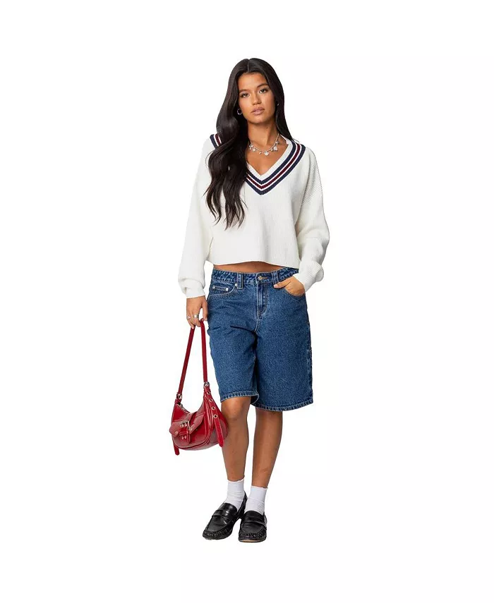 Womens Lauryl V Neck Sweater - thumbnail 3