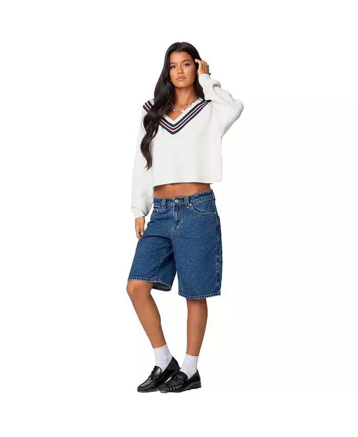 Womens Lauryl V Neck Sweater - thumbnail 5