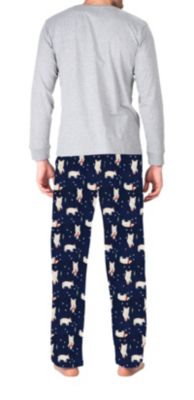 Men's Crew Neck Fleece Pajama Set