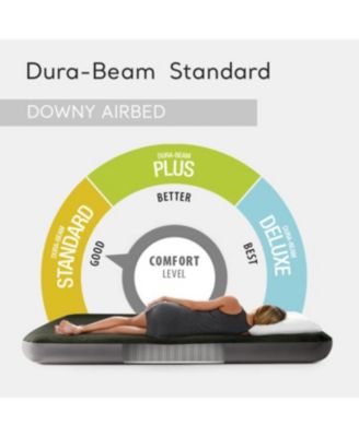 Dura-Beam Standard Series Downy Airbed with Built-In Foot Pump, Full Size