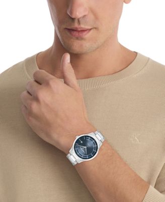 Men's Iconic Automatic Sliver Stainless Steel Bracelet Watch 40mm