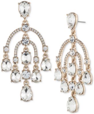 Givenchy - Gold-Tone Crystal Chandelier Earrings