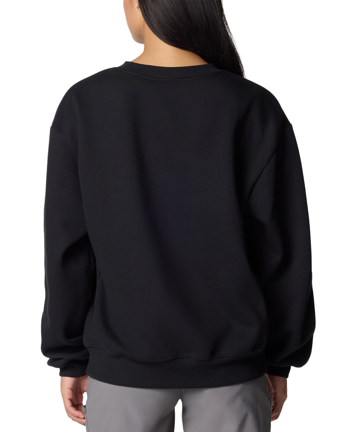 Shop Columbia Women's Aldermore Crewneck Long-sleeve Sweatshirt In Black