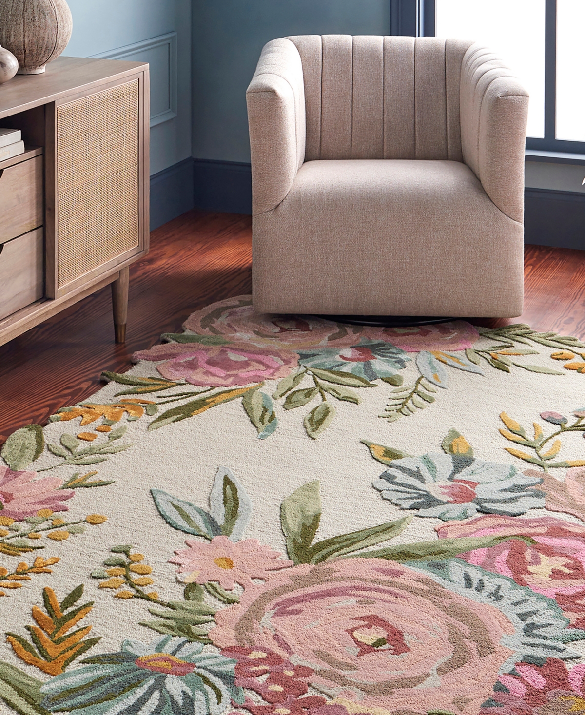 Surya Shindig 499576 Area Rug, 5' X 7'6 In Pink,cream
