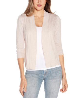 Women's 3/4 Sleeve Open Front Cardigan Sweater