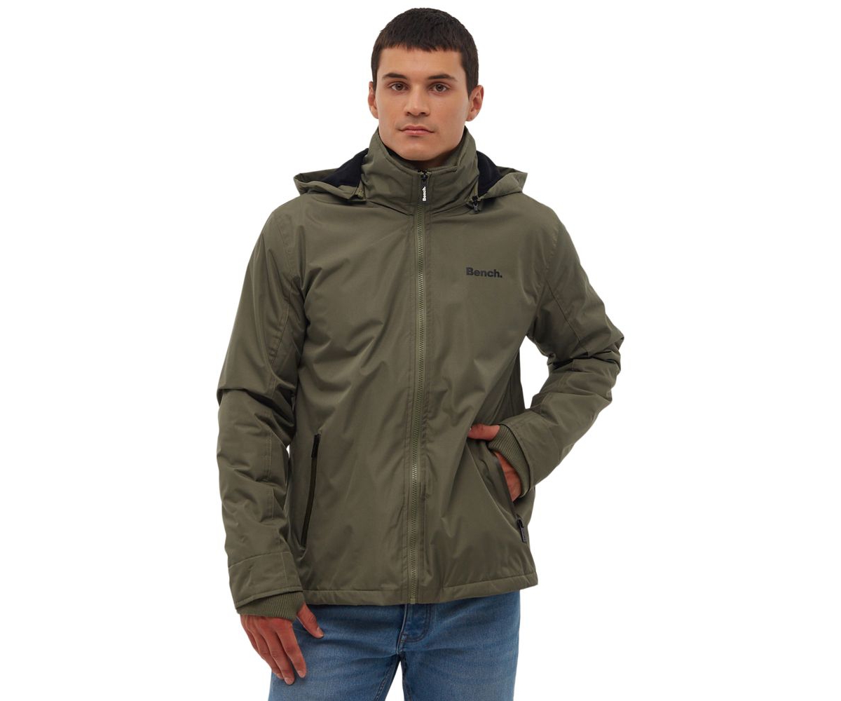 Men's Hawn Double-Faced Ripstop Hooded Jacket - Khaki