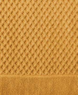 Quick-Drying Cotton Diamond Waffle Textured 4-Piece Bath Towel Set