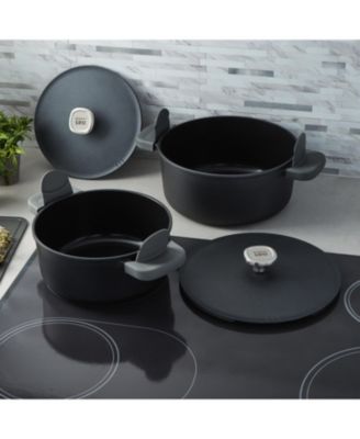 Leo Phantom 4pc Nonstick Ceramic Stockpot Set, Recycled