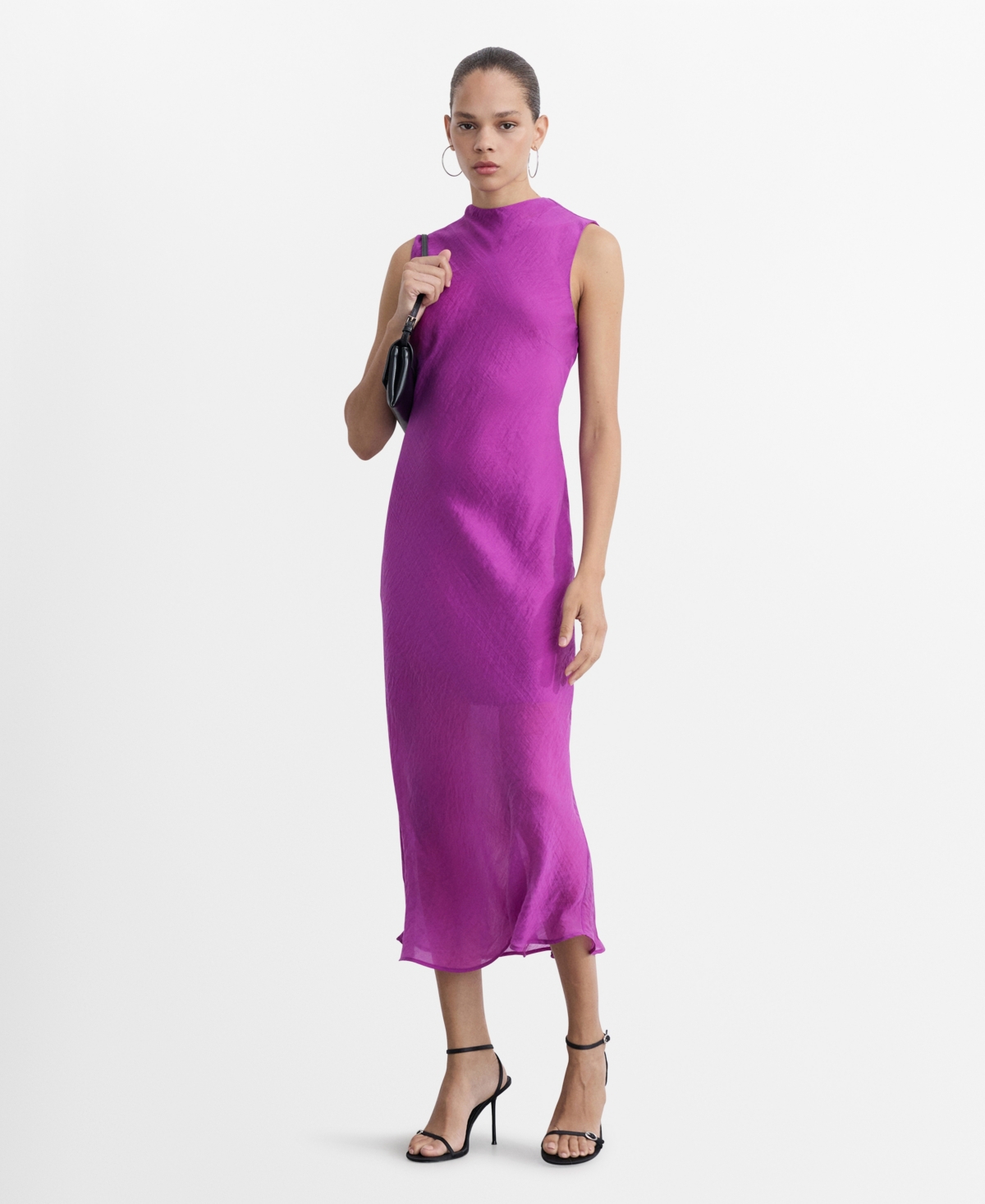 Mango Women's Lyocell Midi-Dress