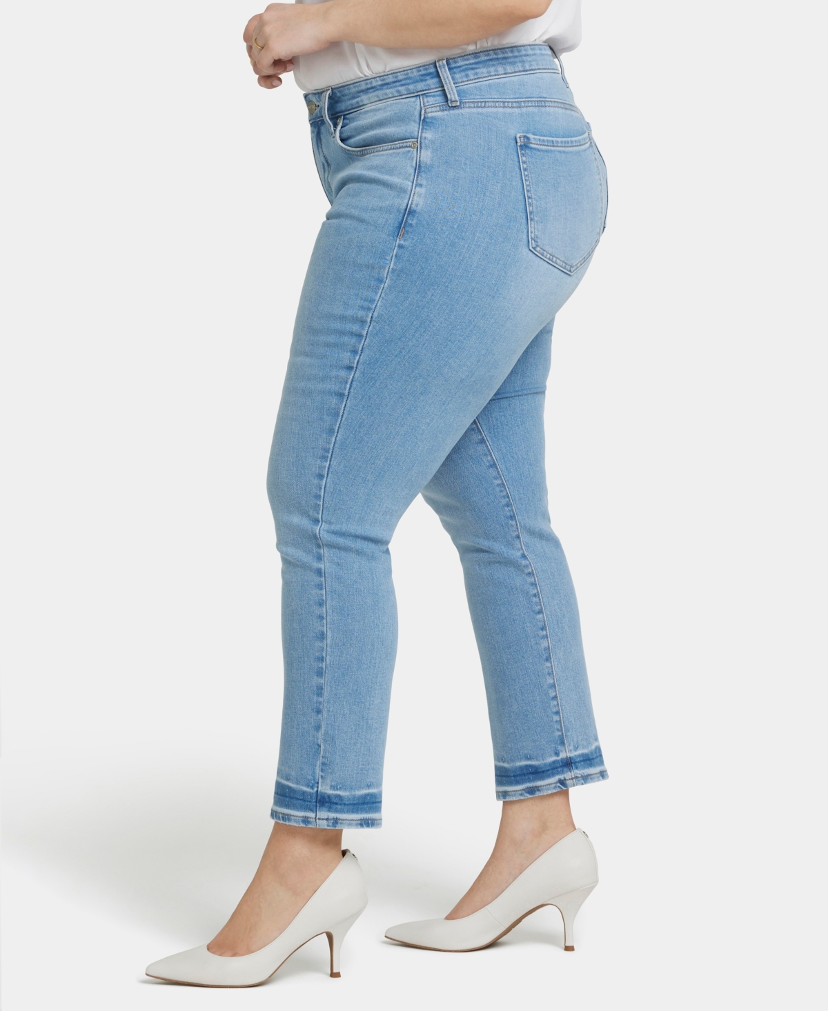 Nydj Plus Sheri Rivierasky Ankle Crop Jean In Blue