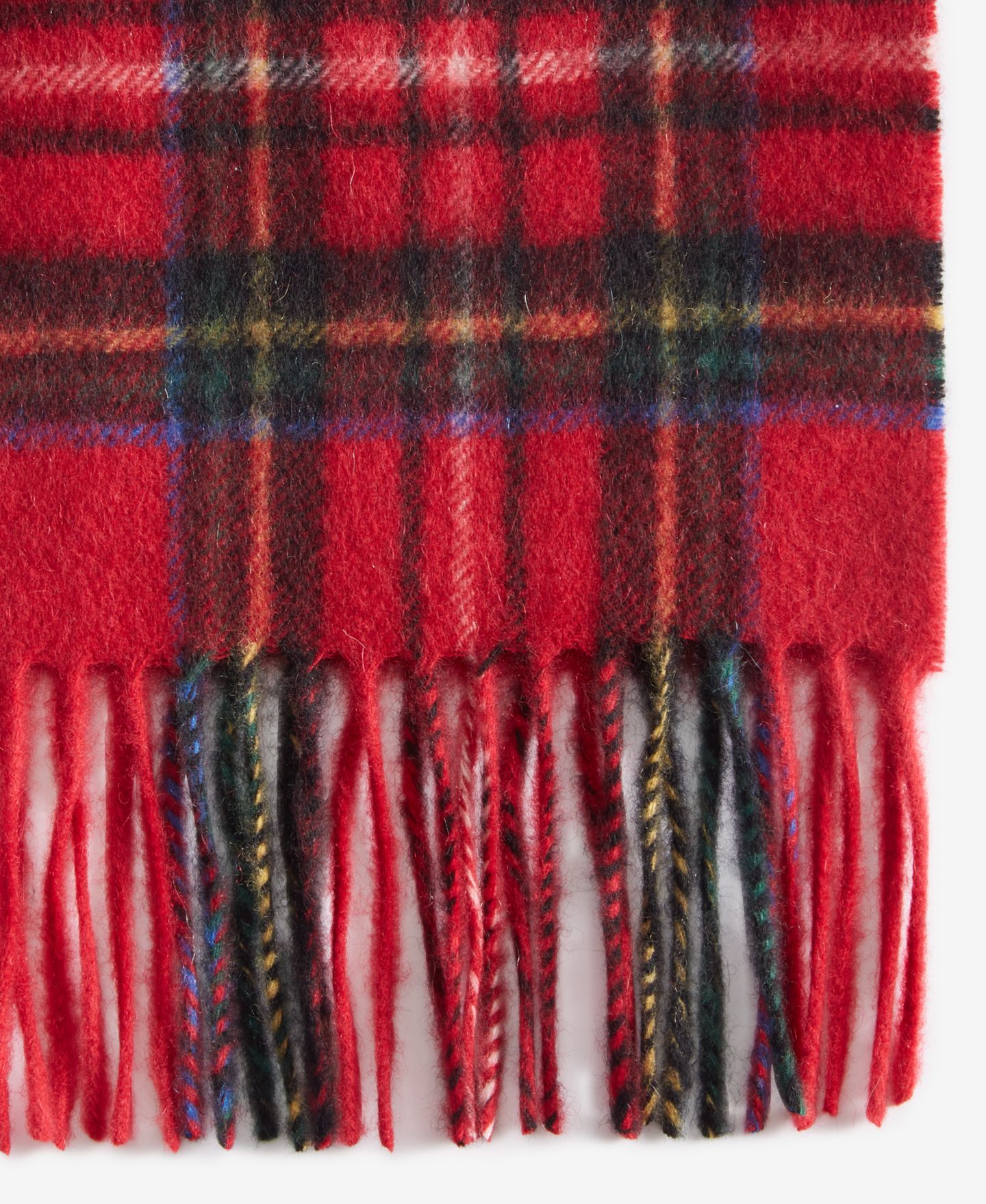 Мужской шарф Club Room Plaid Cashmere, цвет: Красный / Чёрный — фото 2