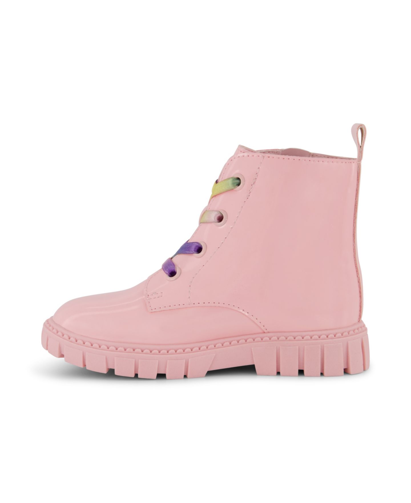 Ботинки DKNY Carrie Side Zipper Lug Boot для девочек-малышей, цвет: Чёрный — фото 8
