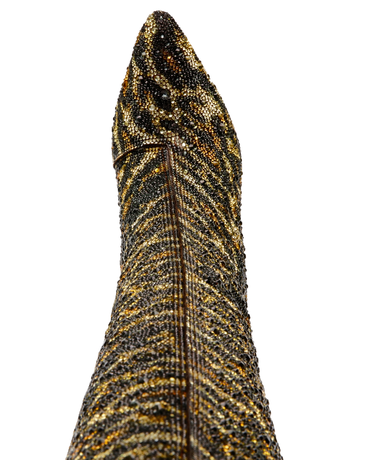 Betsey Johnson Brea Womens Rhinestone Animal Print Knee-high Boots In Leopard