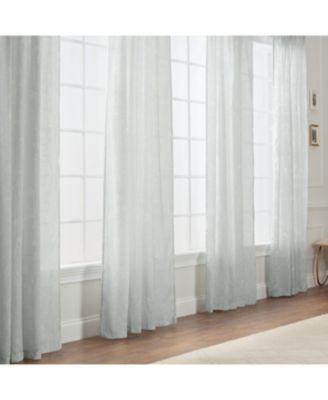 Premium 2-Panel Light Filtering Curtains - Semi Sheer for Living Room, Bedroom, Kitchen - 52" x 108" - Vine Sage