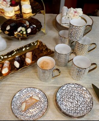 Mosaic Canape Plates, Set of 6