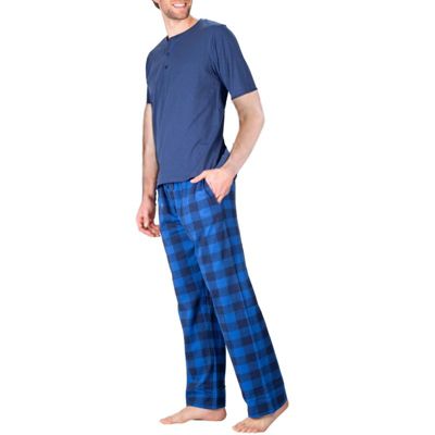 Men's Short Sleeve Knit Pajama Set