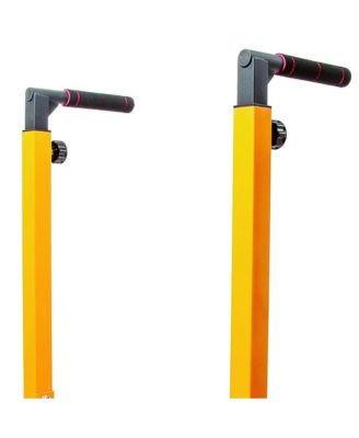 BalanceFrom Multi-Function Home Gym Exercise Dip Stand, 500lb Capacity, Yellow