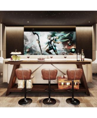 70.9 Inches Extra Long Sofa Table Behind Couch, Industrial Entry Console Table with Storage for Hallway, Entryway, Living Room